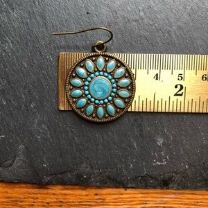 Jewelry - Blue Stone Flower Earrings Jewelry - Blue Stone Flower Earrings